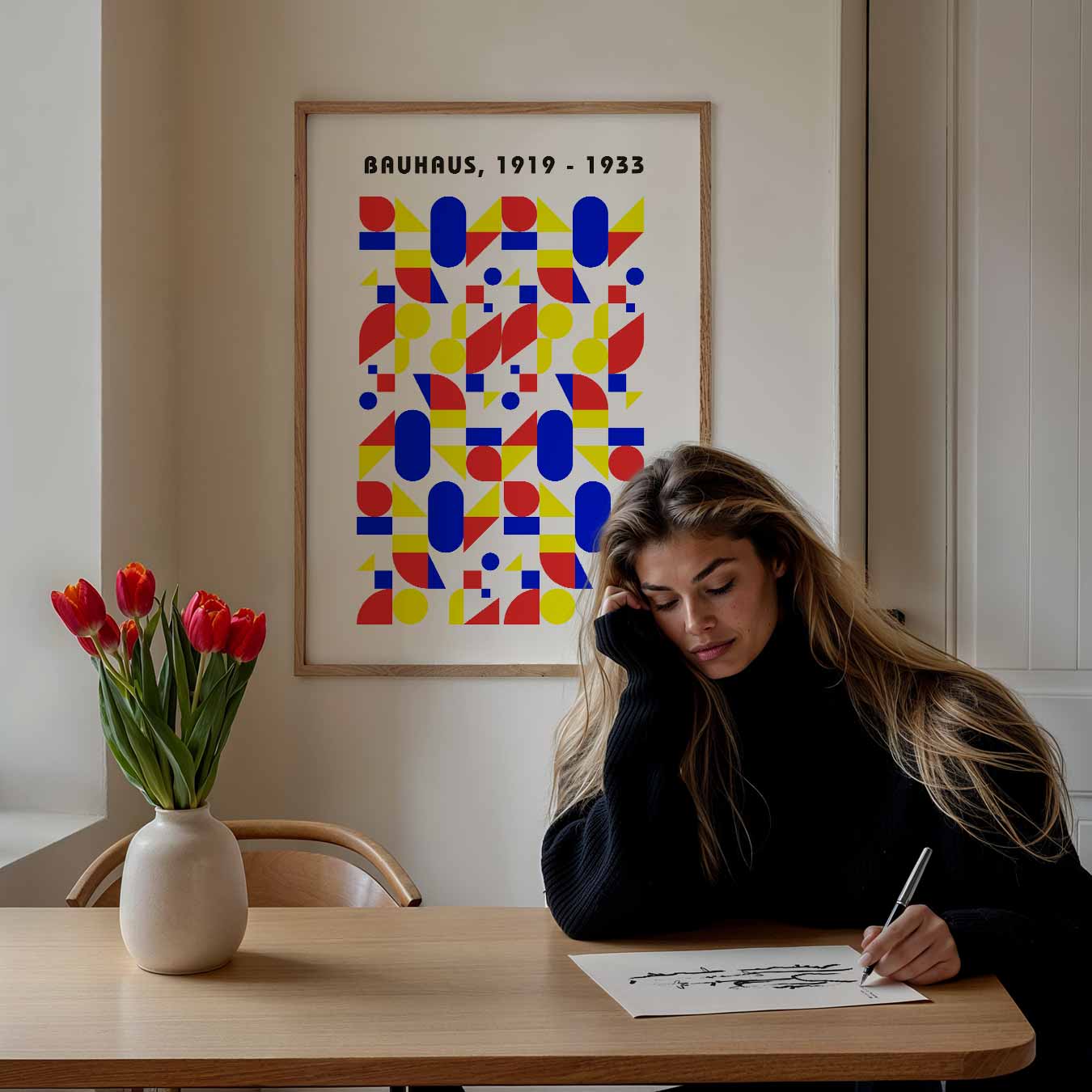 Bauhaus Geometrische Kunstposter