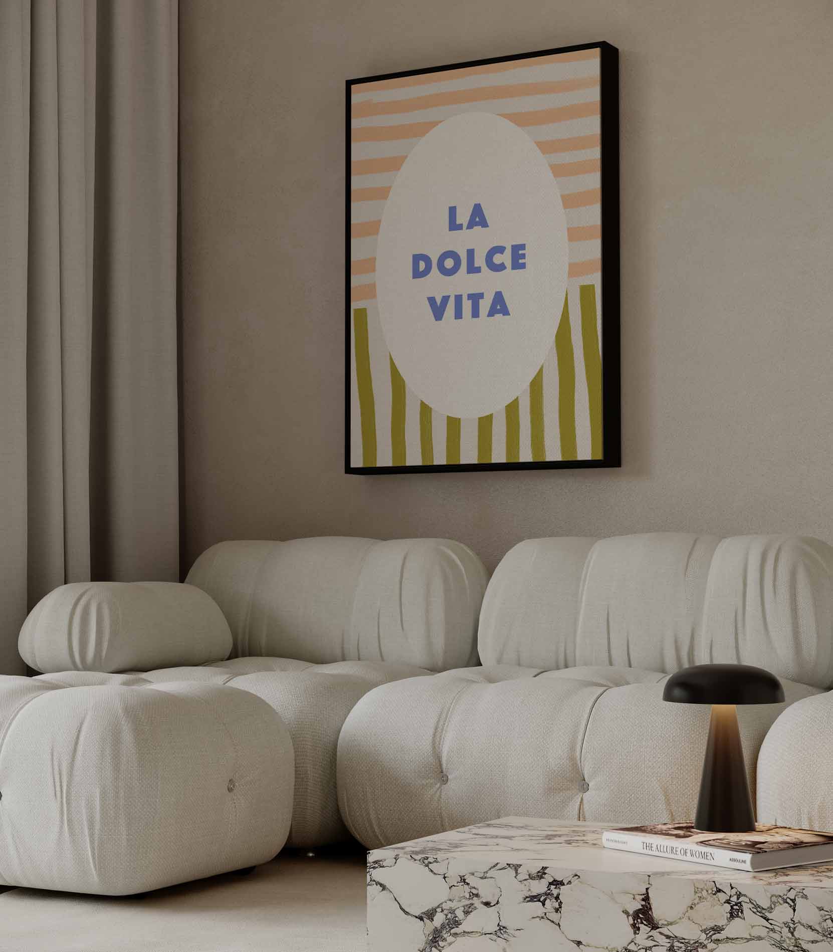 La Dolce Vita Kunstwerk-canvas-dibond-plexiglas-wanddecoratie-WallArtistic