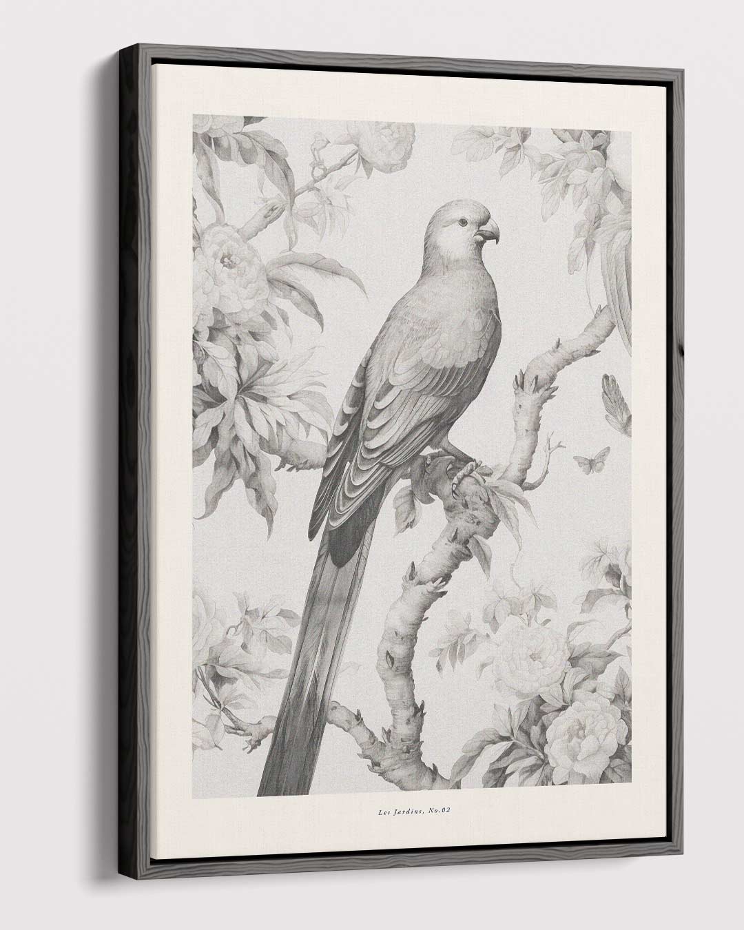 Elegante Vogel in Botanische Tuin Kunstwerk-canvas-dibond-plexiglas-wanddecoratie-WallArtistic