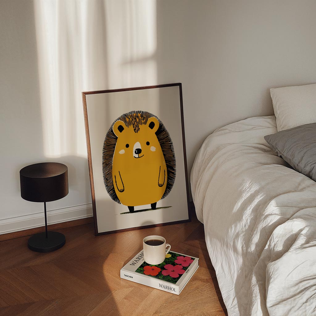 Schattige Egel Illustratie Poster