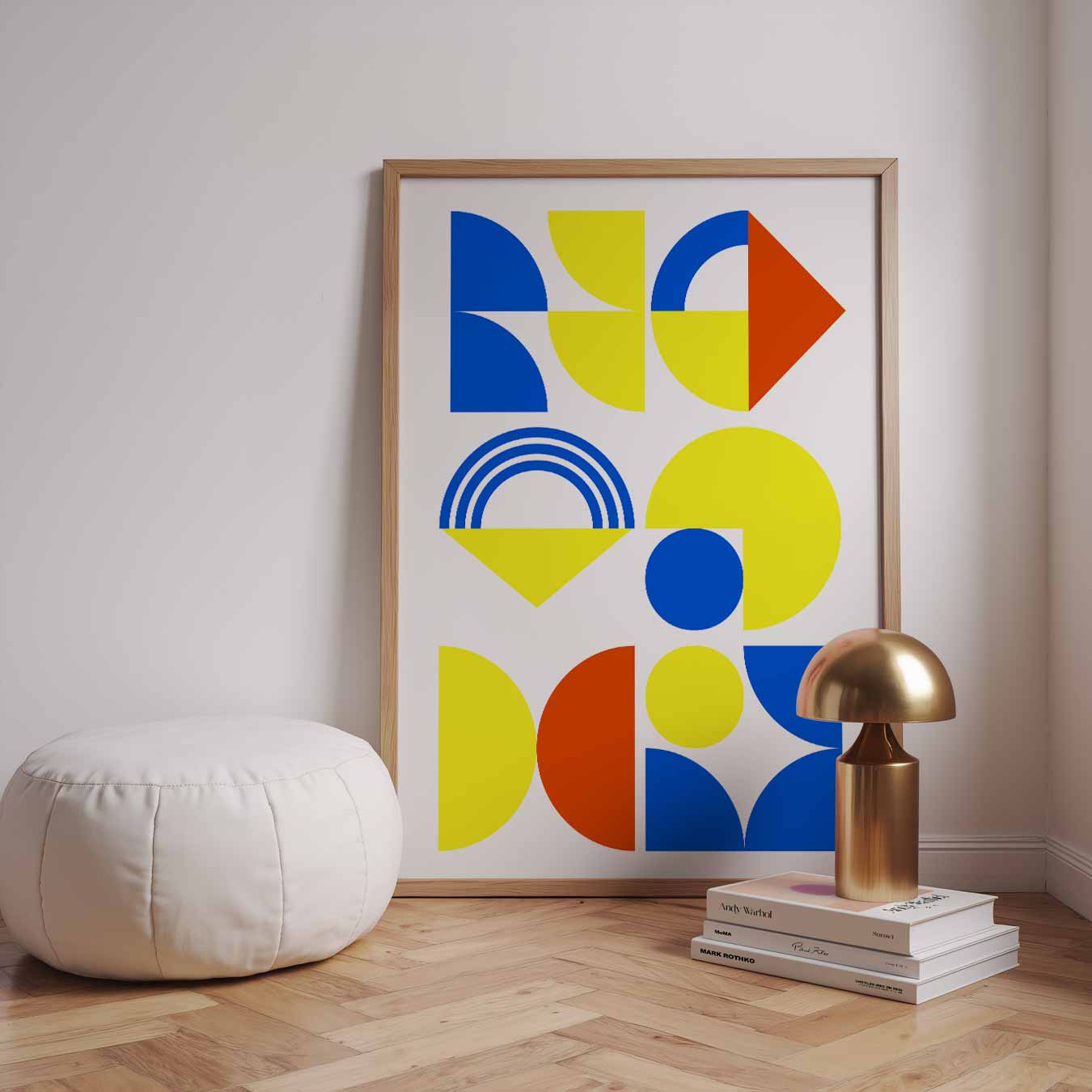 Kleurrijke Geometrische Kunstposter-WallArtistic