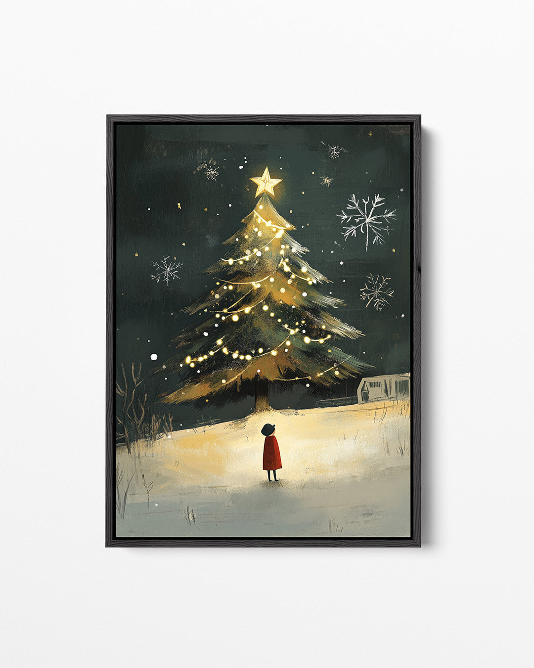 Kerstboom en kind Kunstwerk