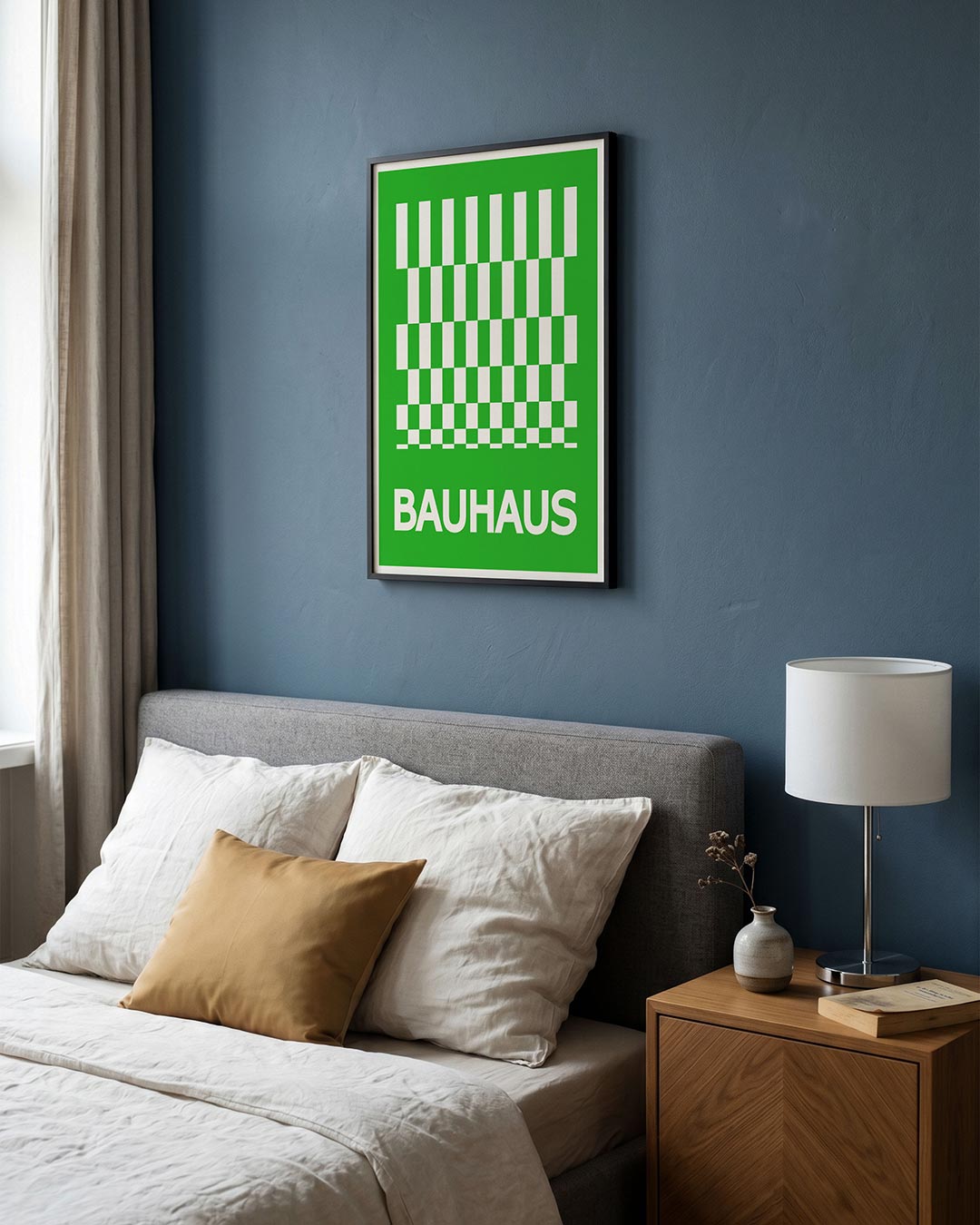 Groen wit ritme Poster