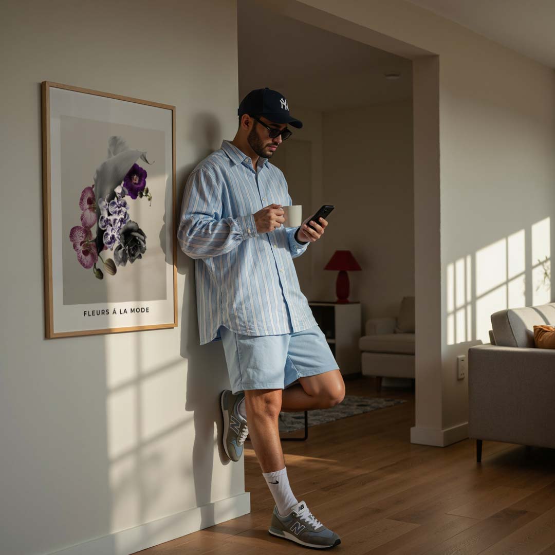 Bloemrijke Elegantie Poster-WallArtistic