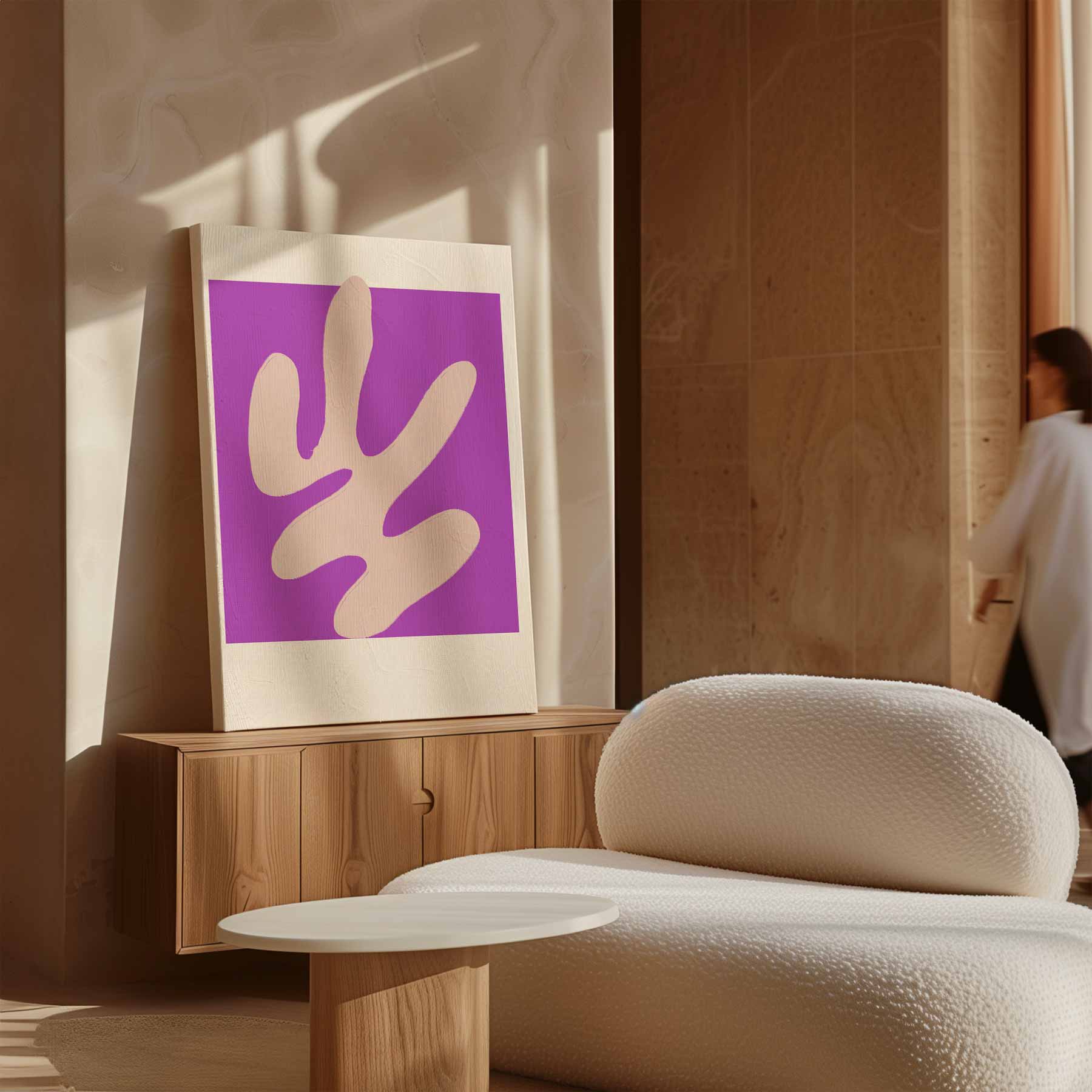 Abstract purpere flow Kunstwerk-canvas-dibond-plexiglas-wanddecoratie-WallArtistic