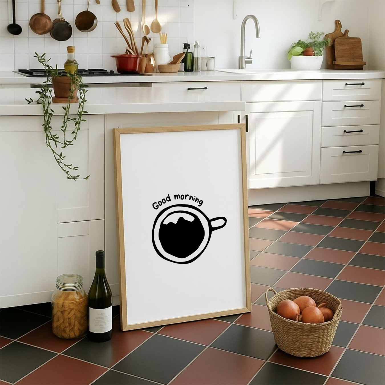 Goedemorgen Koffieposter-WallArtistic