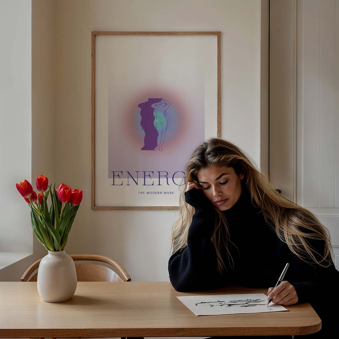 Energie van de Moderne Muze Poster-WallArtistic