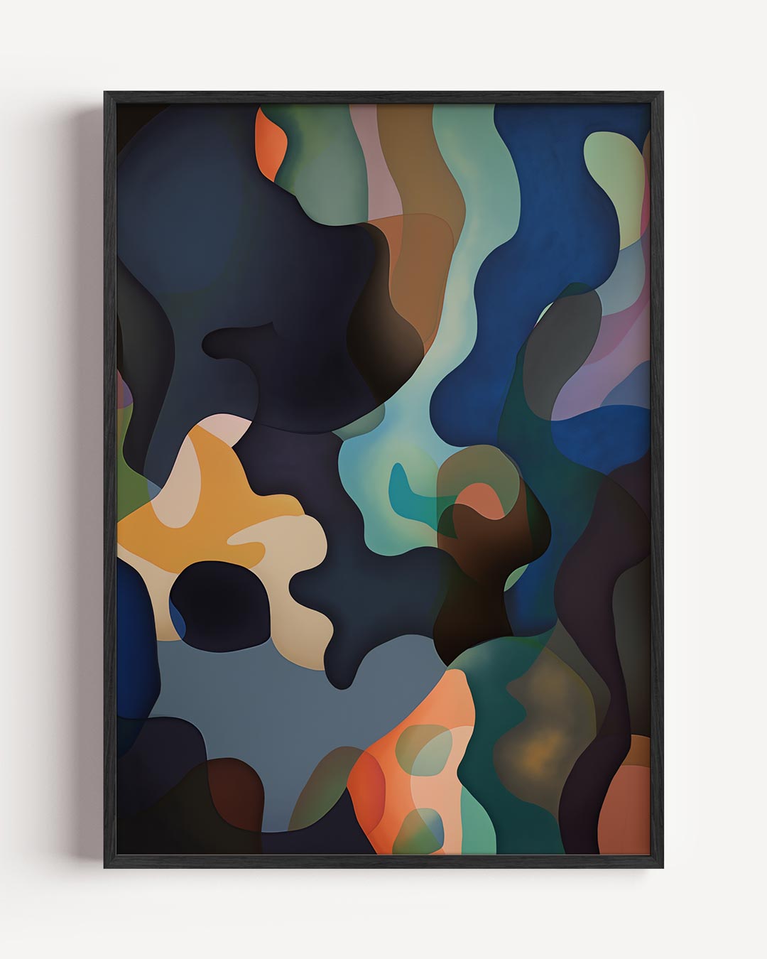 Abstracte Kleurenpracht Wanddecoratie Poster-WallArtistic