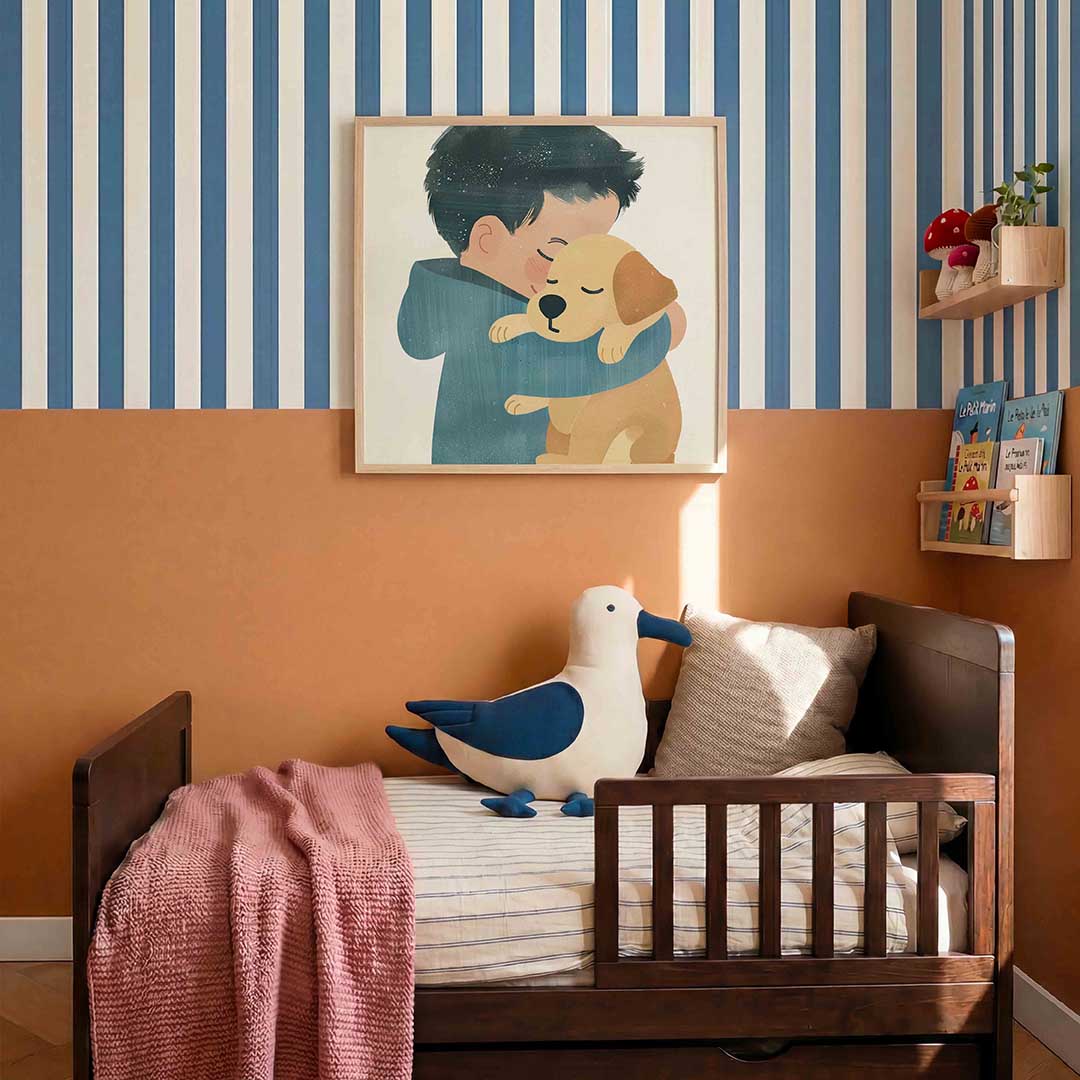 Kind met hond Poster