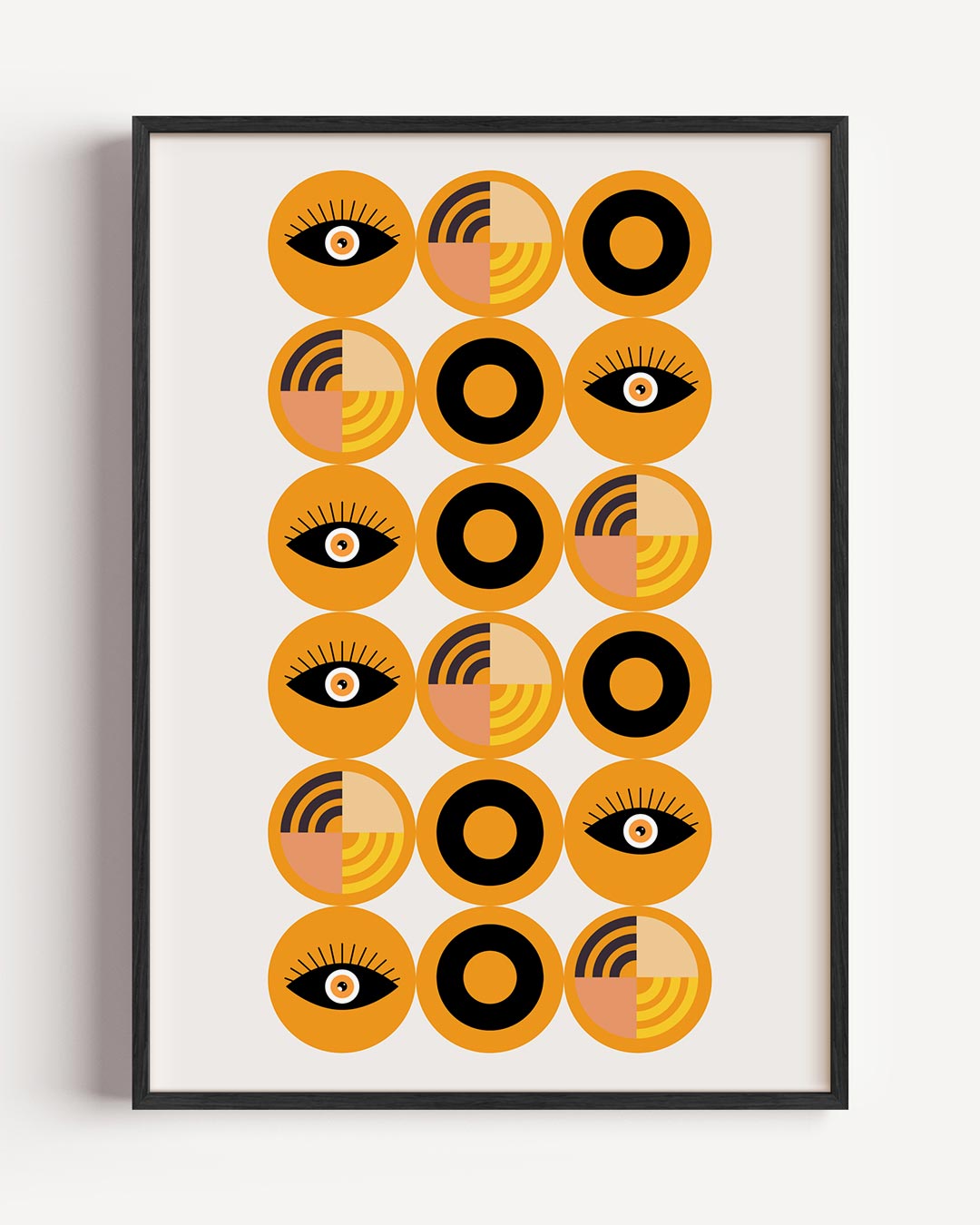 Stirring Eyes & Circles Poster