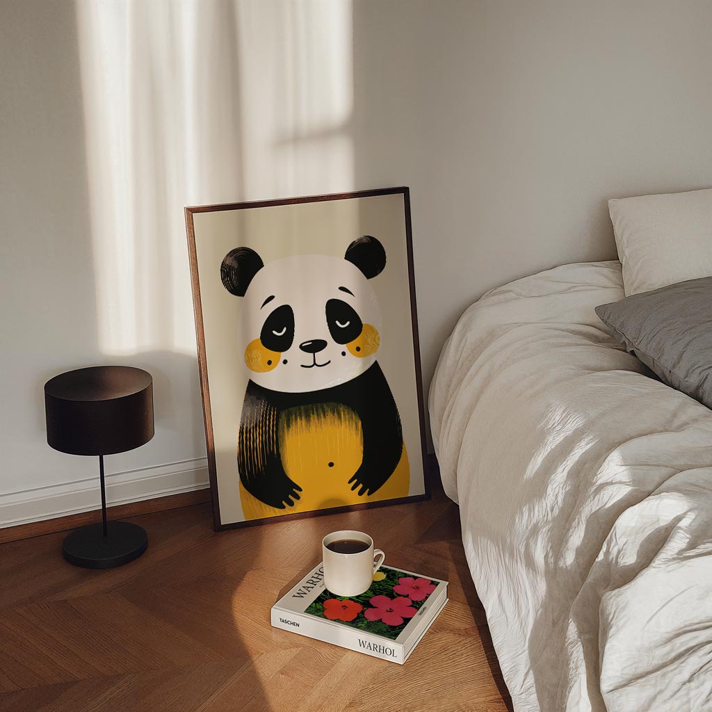 Schattige Dromerige Panda Poster
