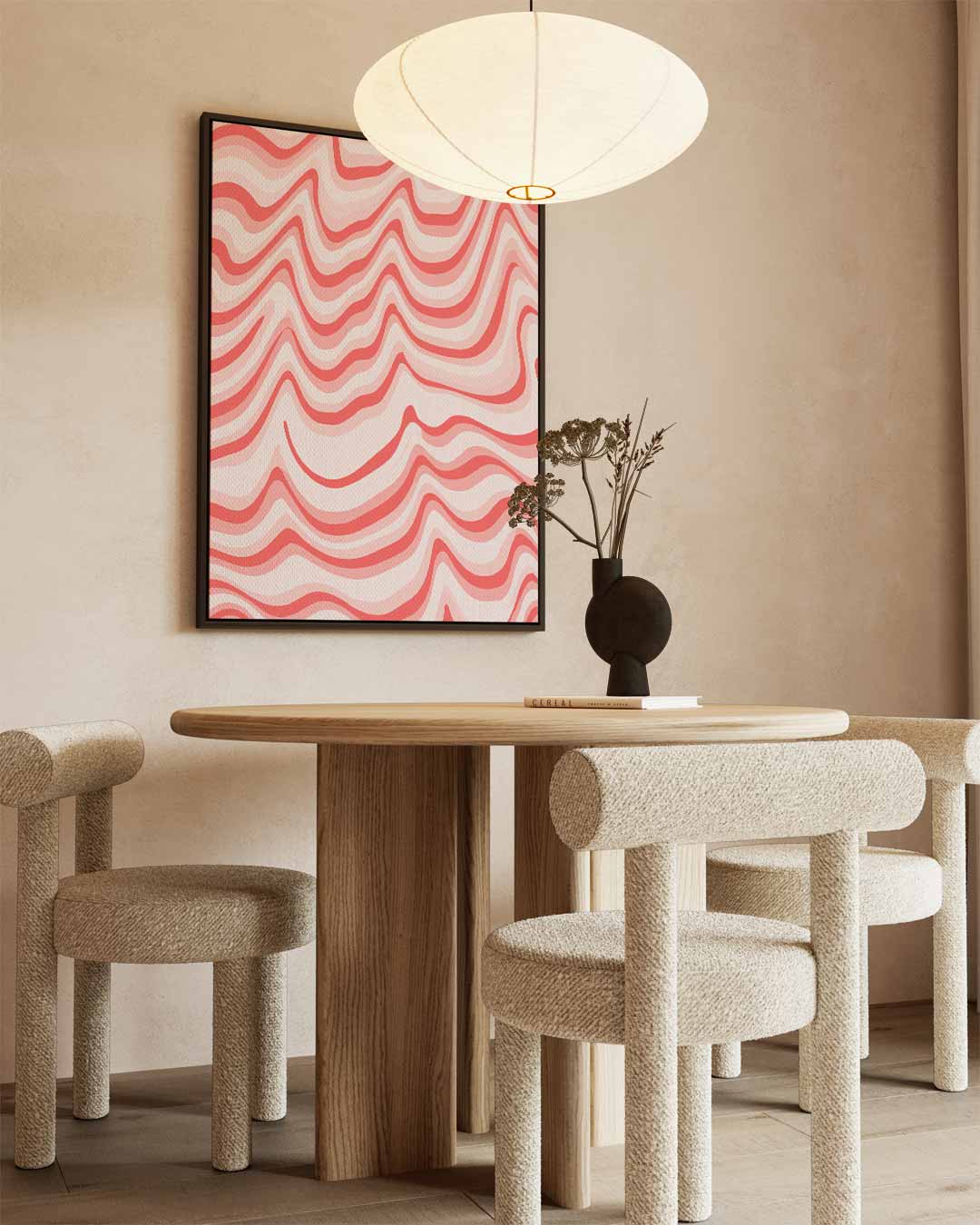 Golvende Lijnen Wandkunst Kunstwerk-canvas-dibond-plexiglas-wanddecoratie-WallArtistic