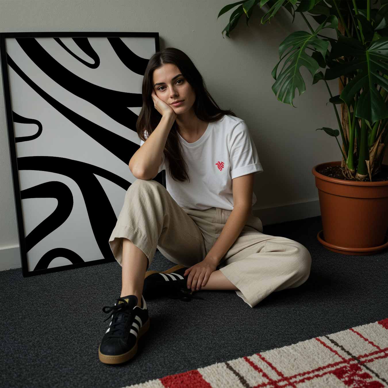 Zebra Strepen Kunstposter-WallArtistic