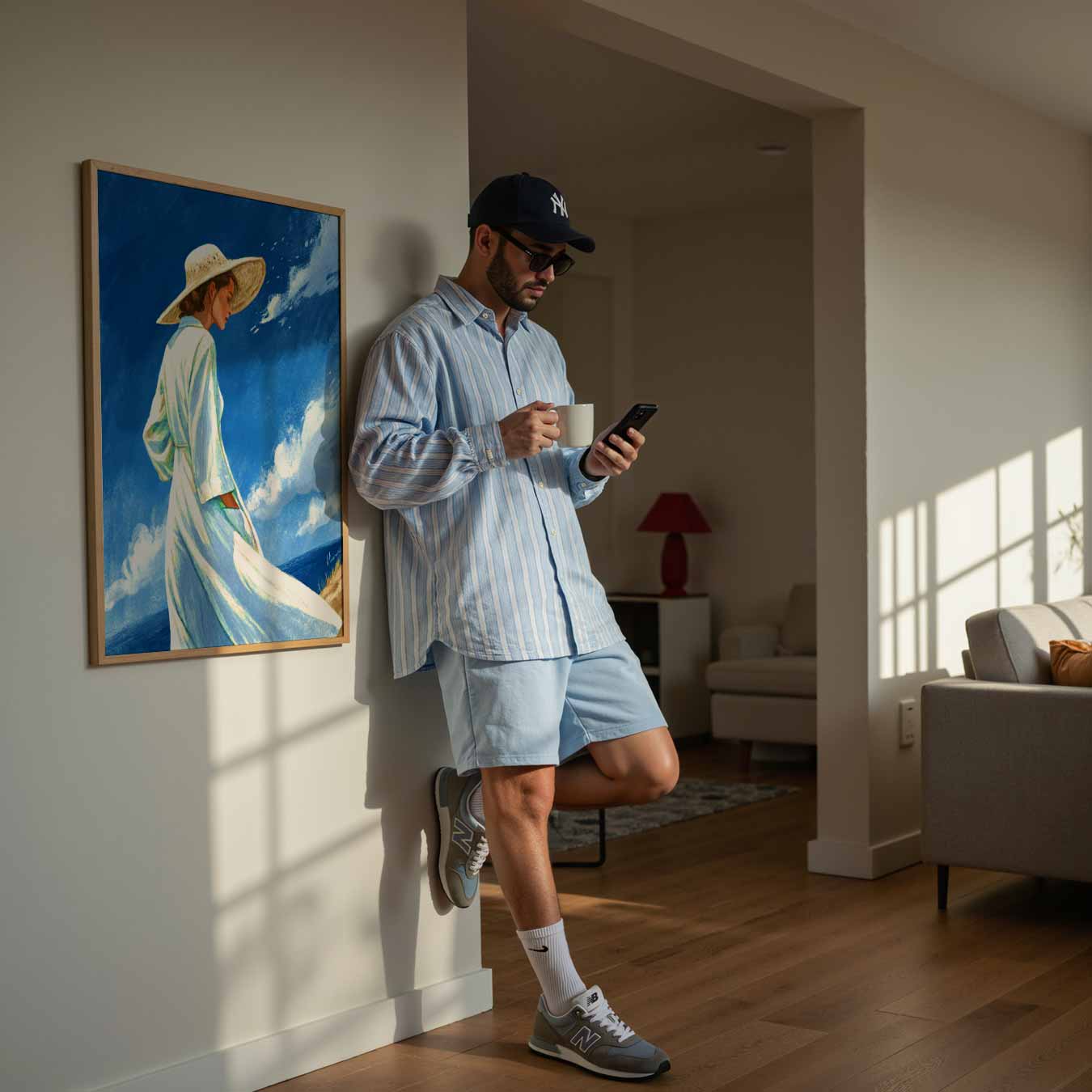 Zomerse Elegantie Poster-WallArtistic