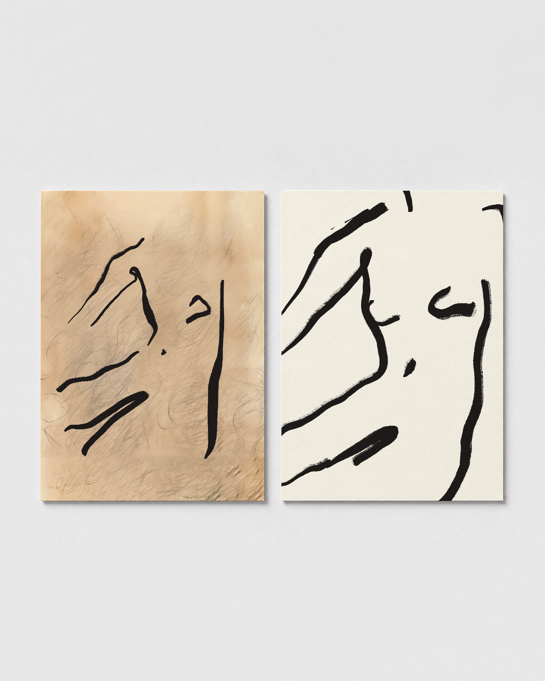 Lijnenspel en vormen Posterset