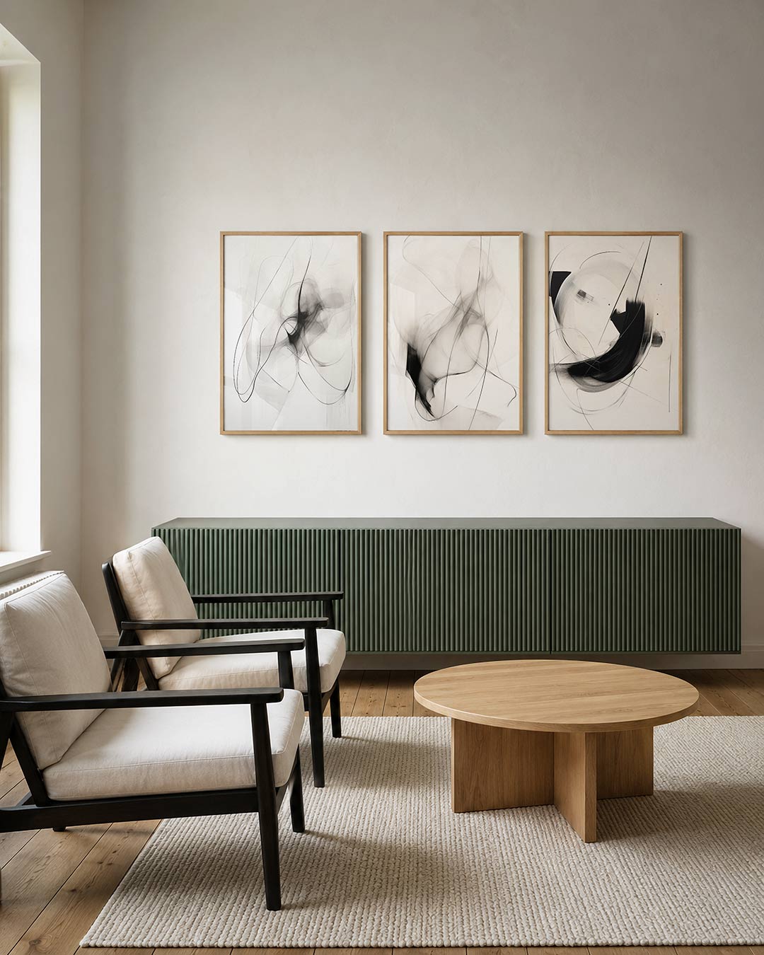 Lijnenspel en vormen Posterset