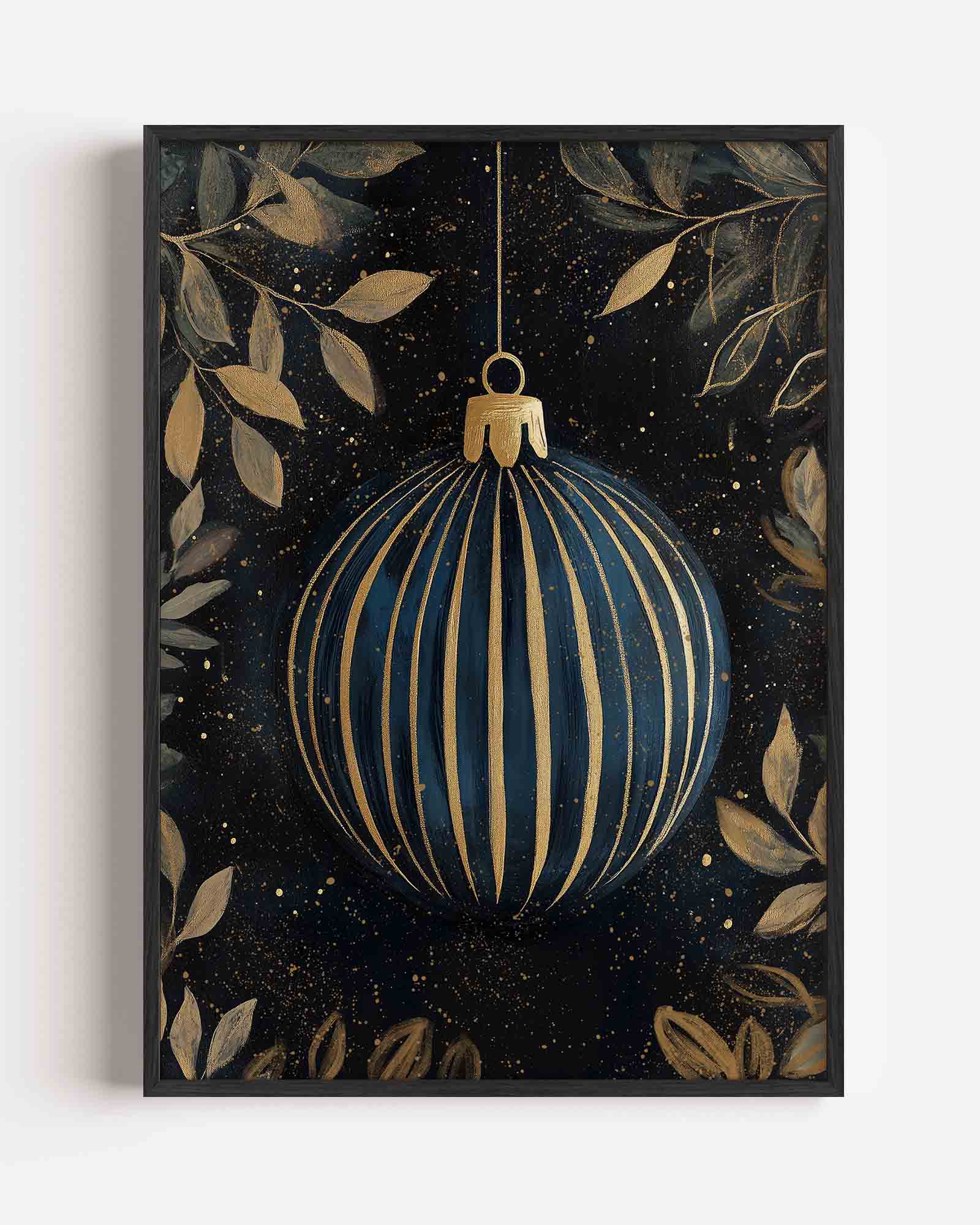 Gouden kerstbal Poster