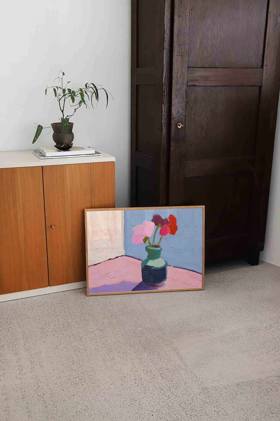 Bloemen in vaas Poster