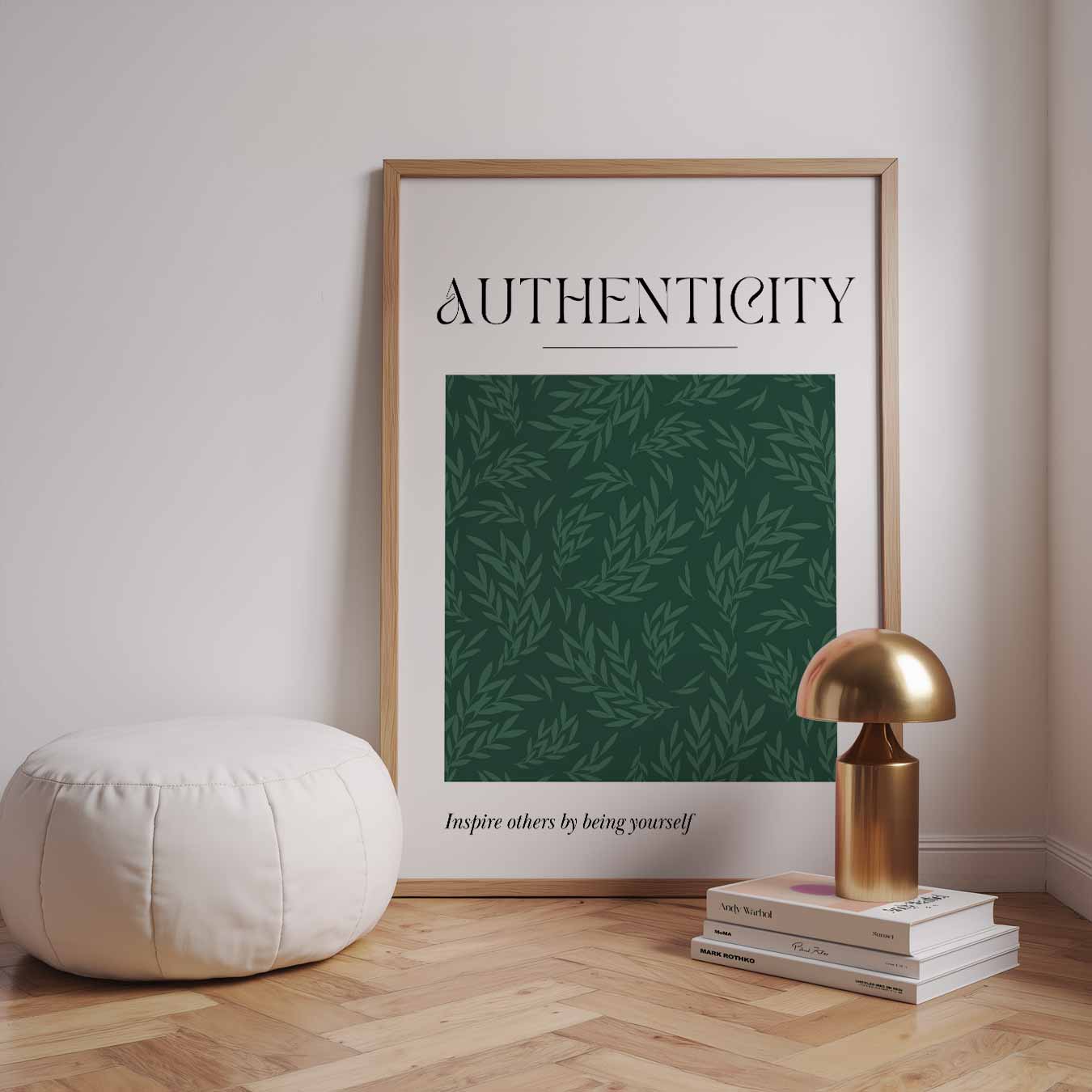 Authentiek Groene Bladeren Poster-WallArtistic