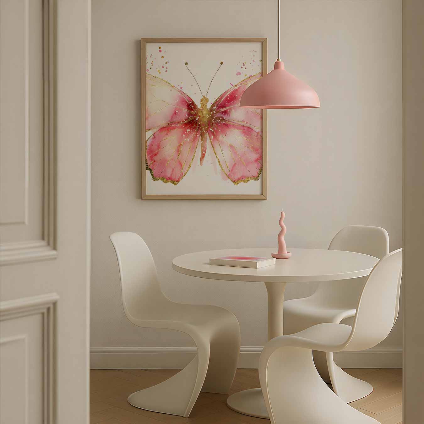 Elegante Vlinder Aquarel Poster