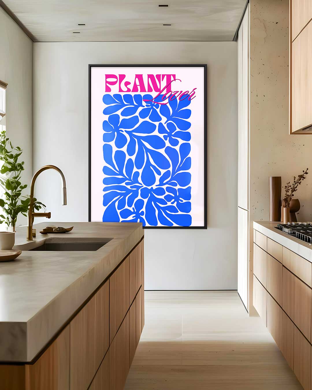 Kleurrijke Botanische Fantasie Kunstwerk-canvas-dibond-plexiglas-wanddecoratie-WallArtistic