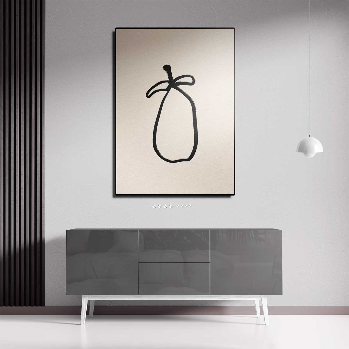 Minimalistisch Perentaart Kunstwerk-canvas-dibond-plexiglas-wanddecoratie-WallArtistic