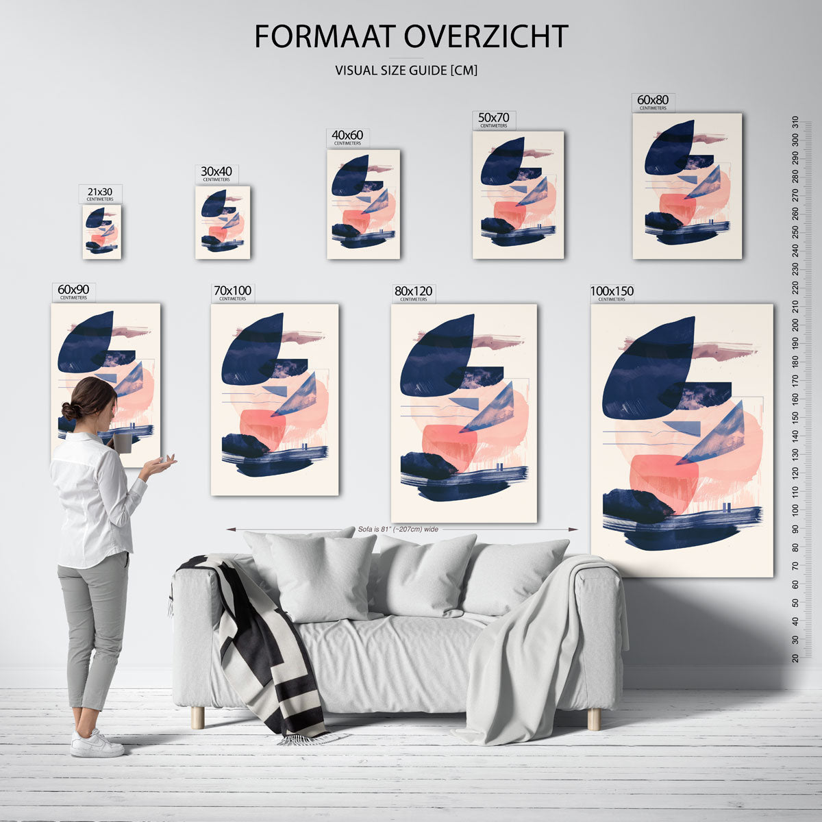 Abstracte vormen Poster