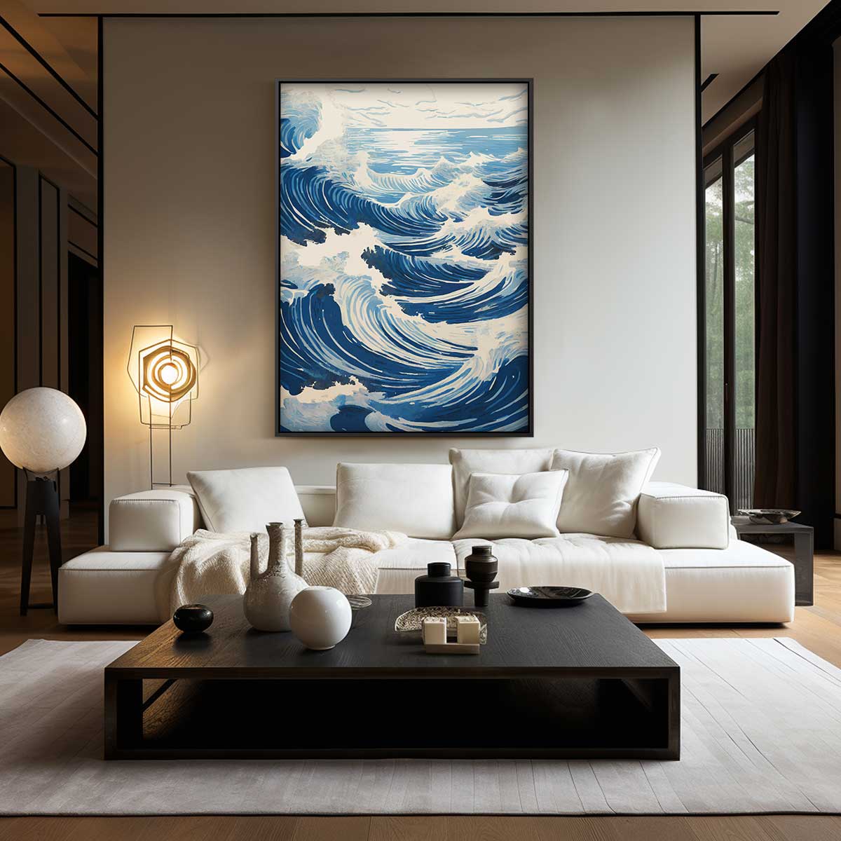 Golfen van de Oceaan Kunstwerk-canvas-dibond-plexiglas-wanddecoratie-WallArtistic