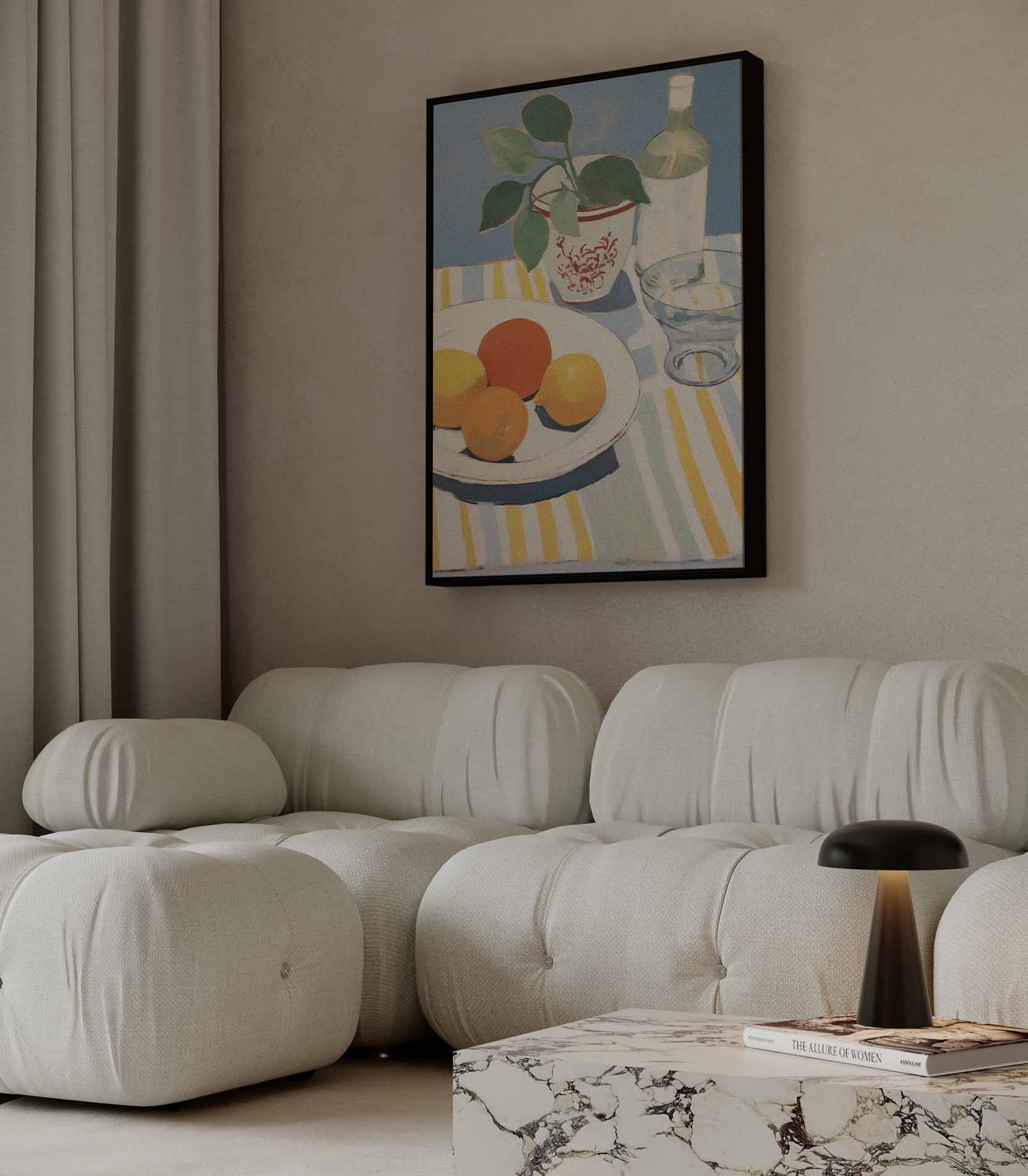 Verfrissende Zomertafel Kunstwerk-canvas-dibond-plexiglas-wanddecoratie-WallArtistic