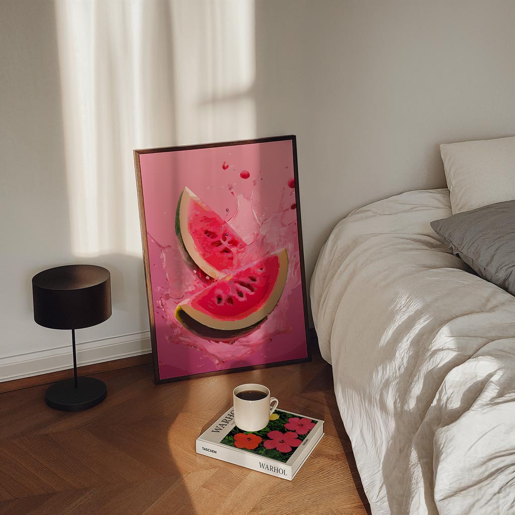 Spetterende Watermeloen Kunstposter