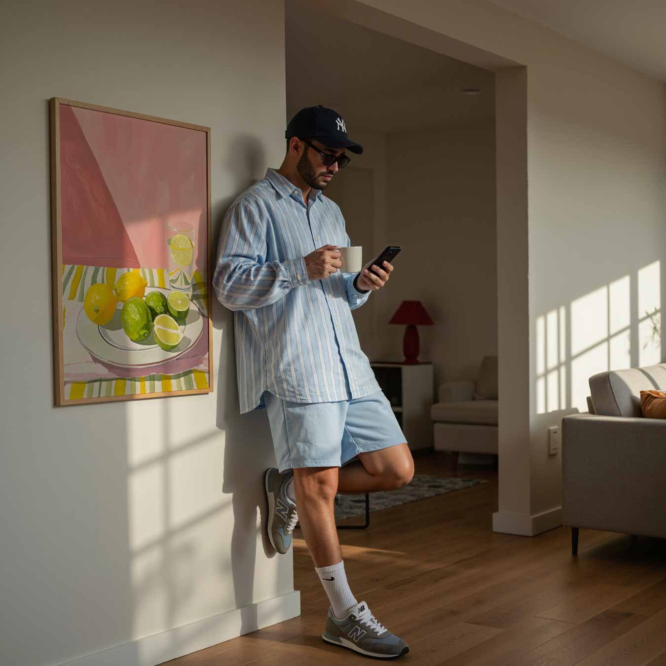 Zonnige Citrus Tafereel Poster-WallArtistic