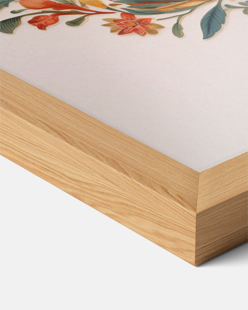 Elegante Tijger Bloem Poster-WallArtistic