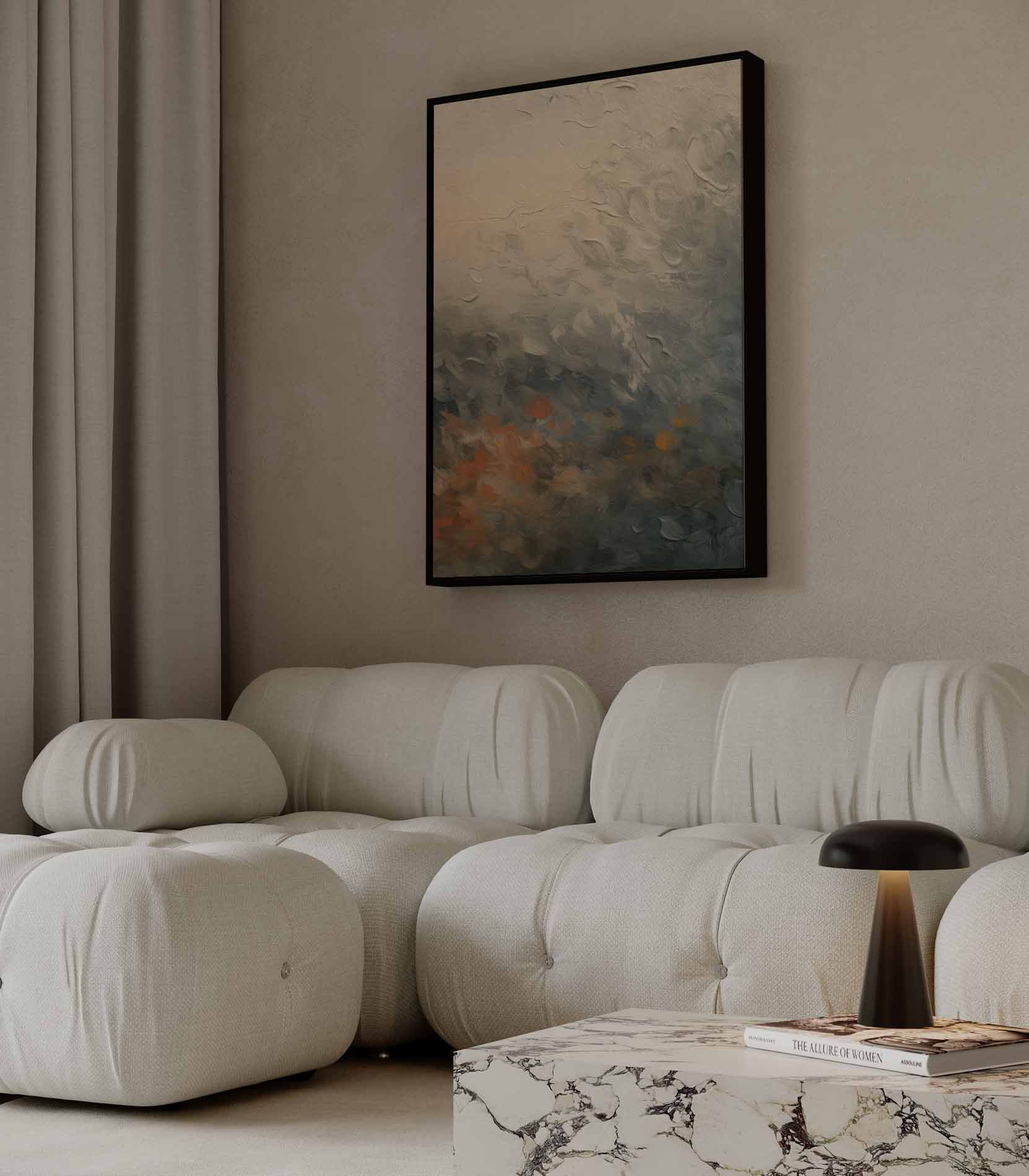 Kleurrijke Zonsopgang in Abstractie Kunstwerk-canvas-dibond-plexiglas-wanddecoratie-WallArtistic