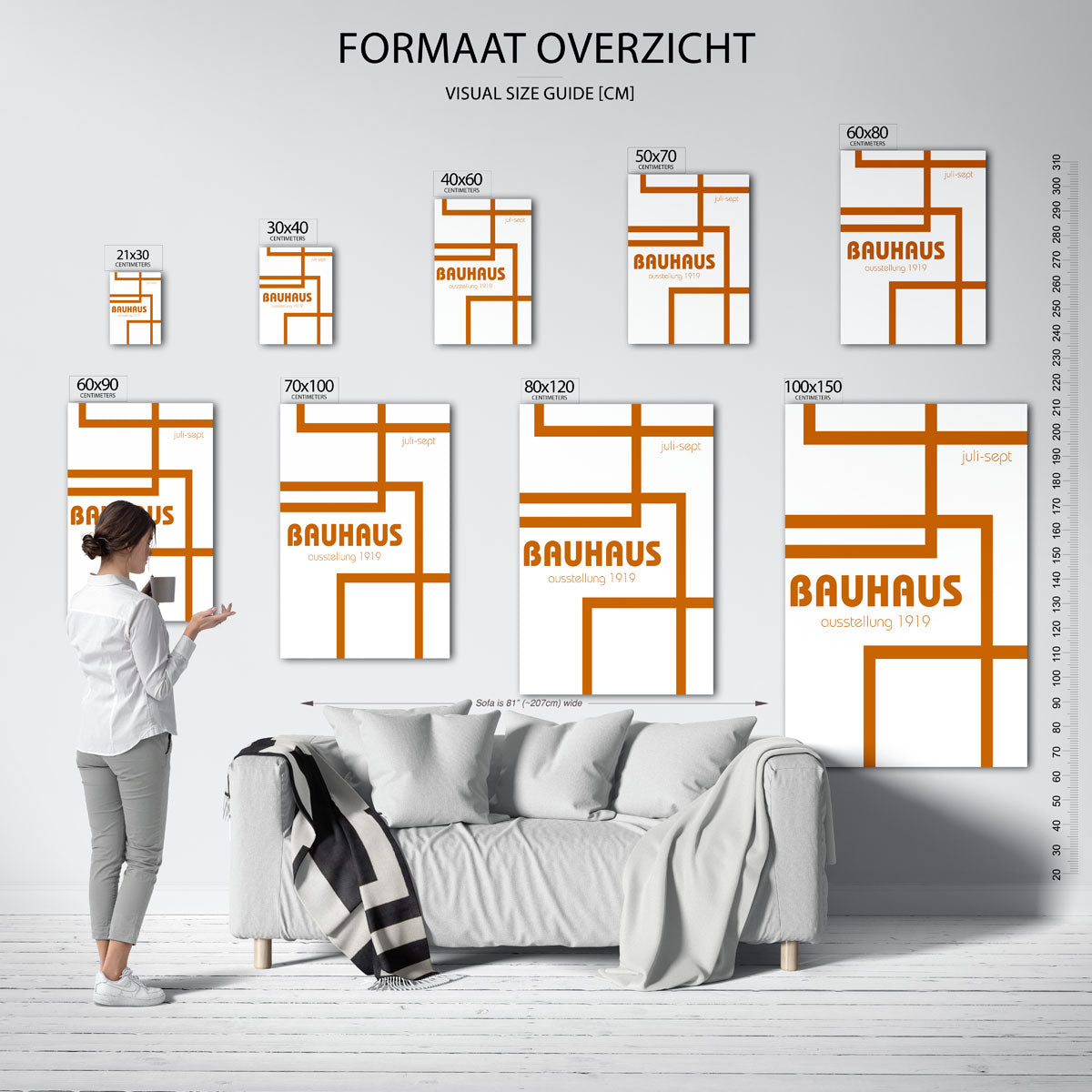 Lijnenspel en kleur Poster