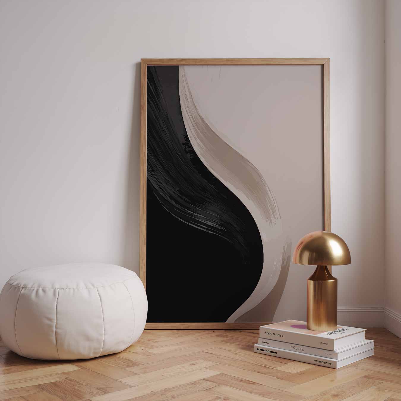 Elegante Golfbeweging Wanddecoratie Poster