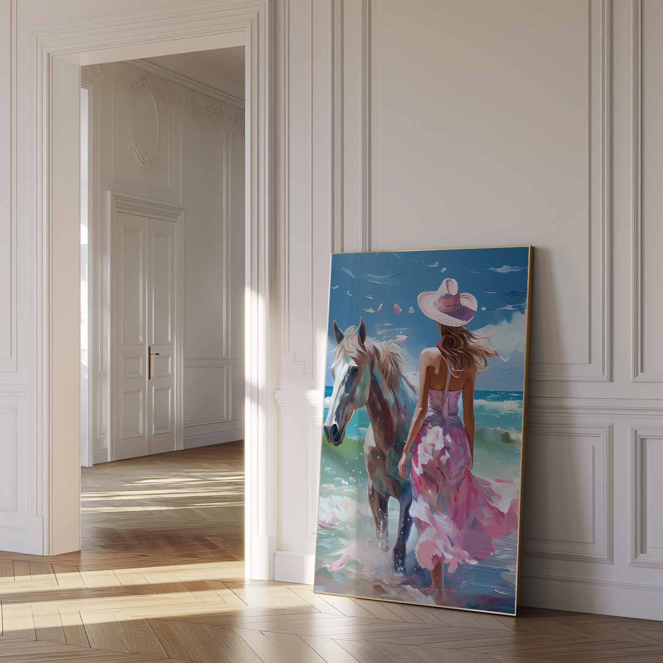 Strandavontuur met Paarden Poster