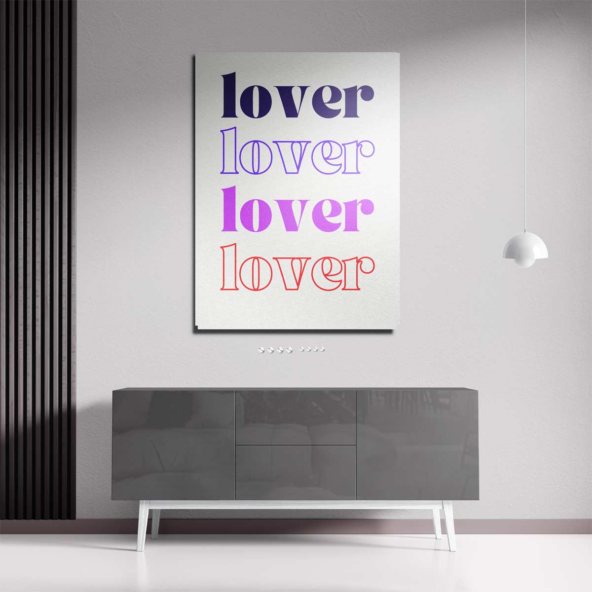 Kleurrijke Typografie Kunstwerk-canvas-dibond-plexiglas-wanddecoratie-WallArtistic