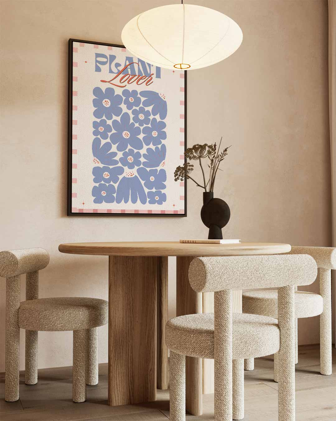 Bloemenliefhebber Poster Kunstwerk-canvas-dibond-plexiglas-wanddecoratie-WallArtistic