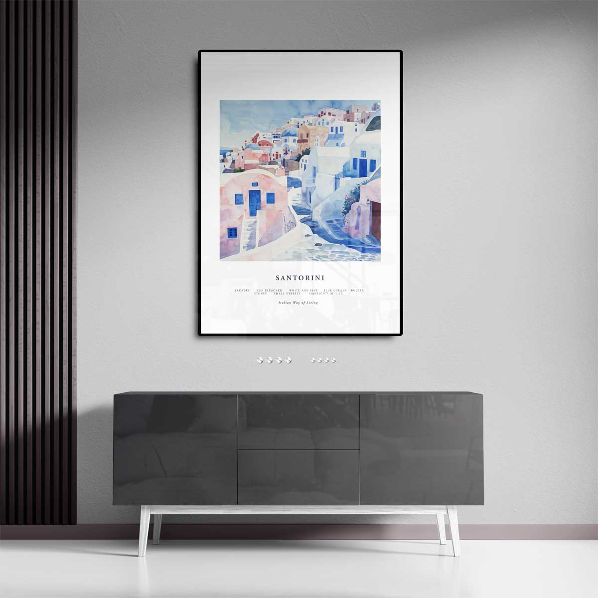 Santorini Dromen Kunstwerk-canvas-dibond-plexiglas-wanddecoratie-WallArtistic