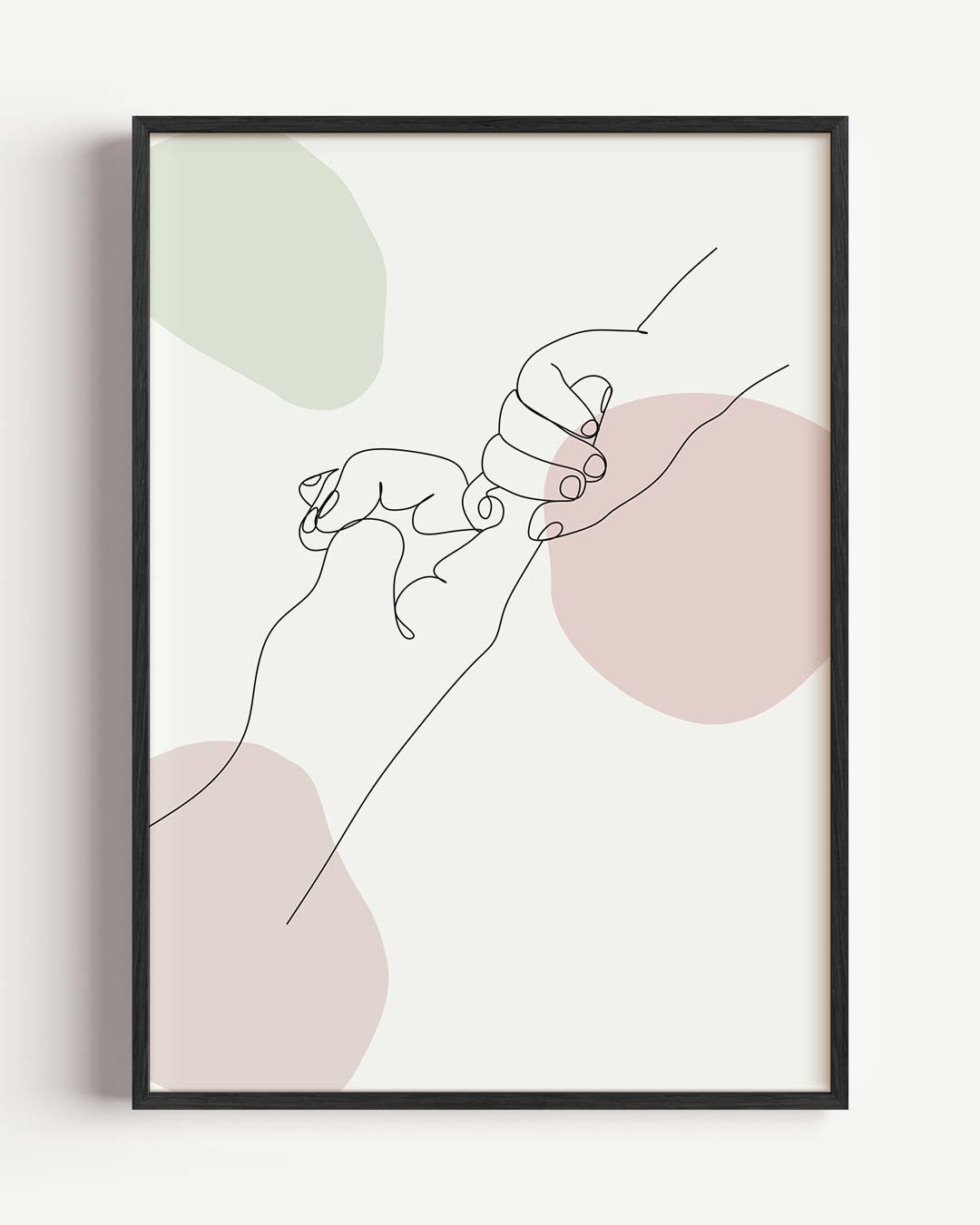 Verbondenheid in Lijntekening Poster-WallArtistic