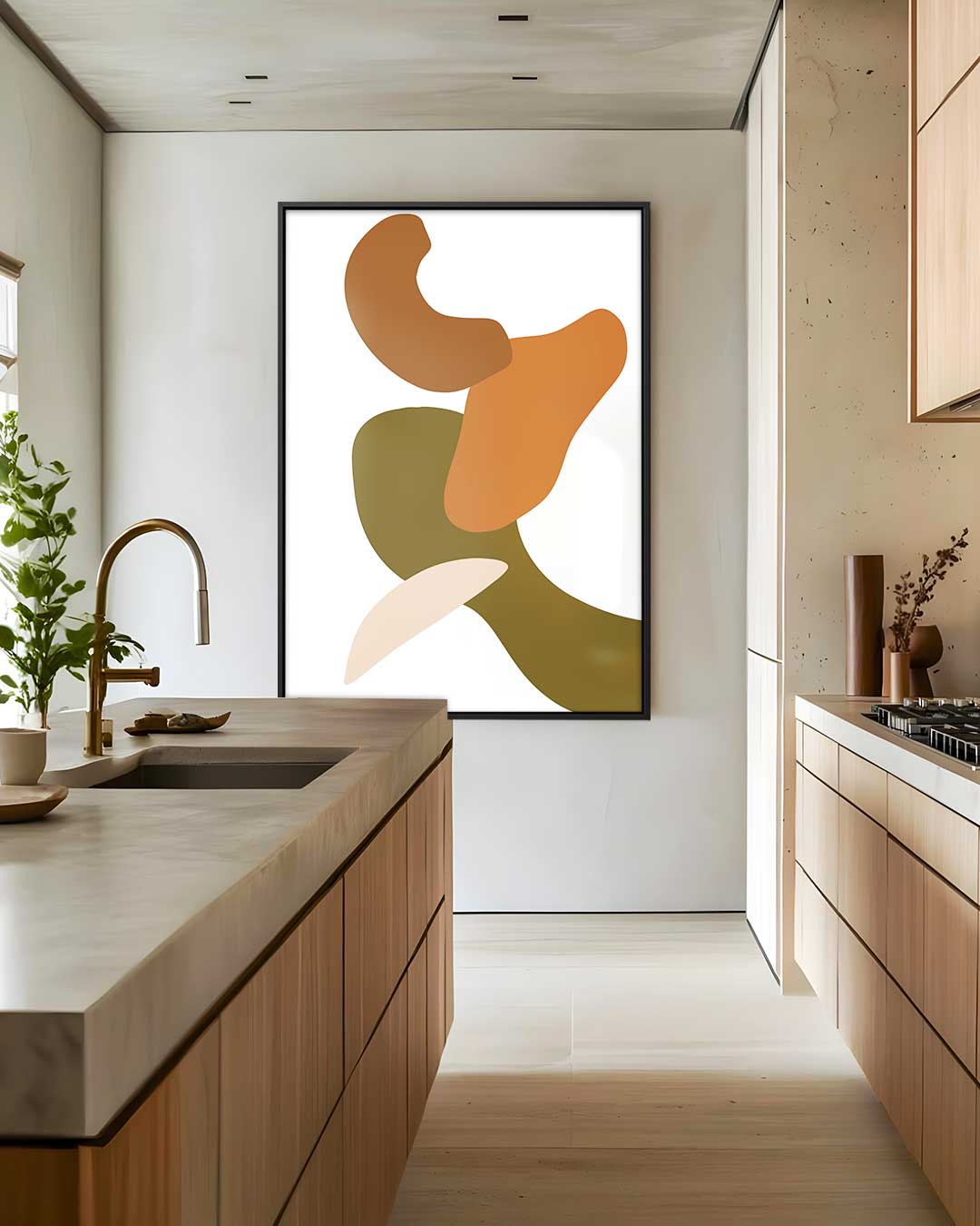 Aards Abstract Kunstwerk-canvas-dibond-plexiglas-wanddecoratie-WallArtistic