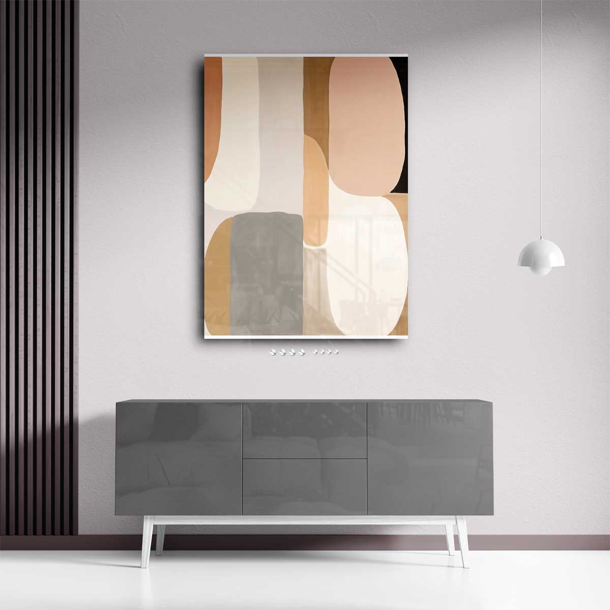Aards Verlangen - Abstracte Harmonie in Kleur Kunstwerk-canvas-dibond-plexiglas-wanddecoratie-WallArtistic
