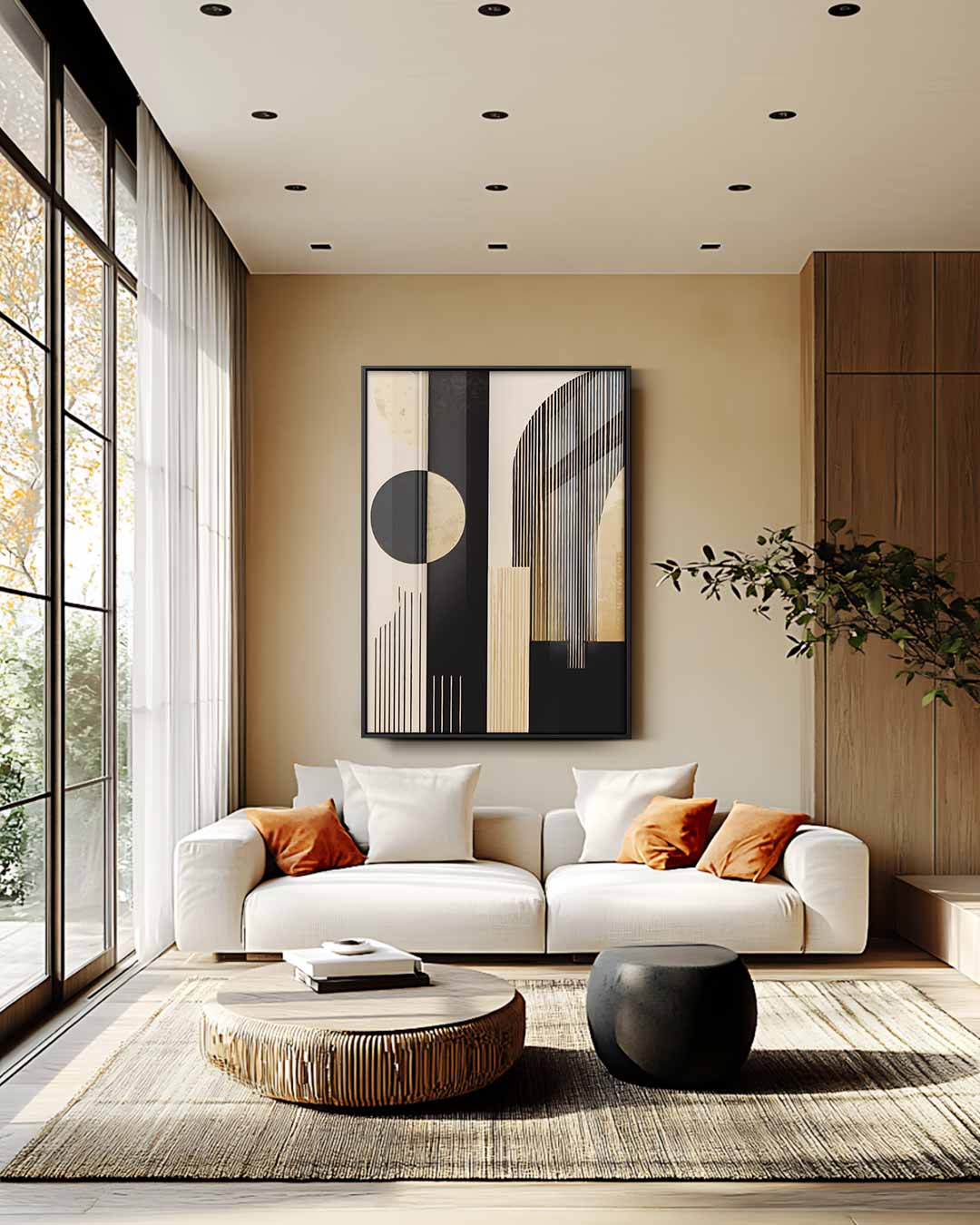 Modern Geometrisch Wandkunstwerk Kunstwerk-canvas-dibond-plexiglas-wanddecoratie-WallArtistic