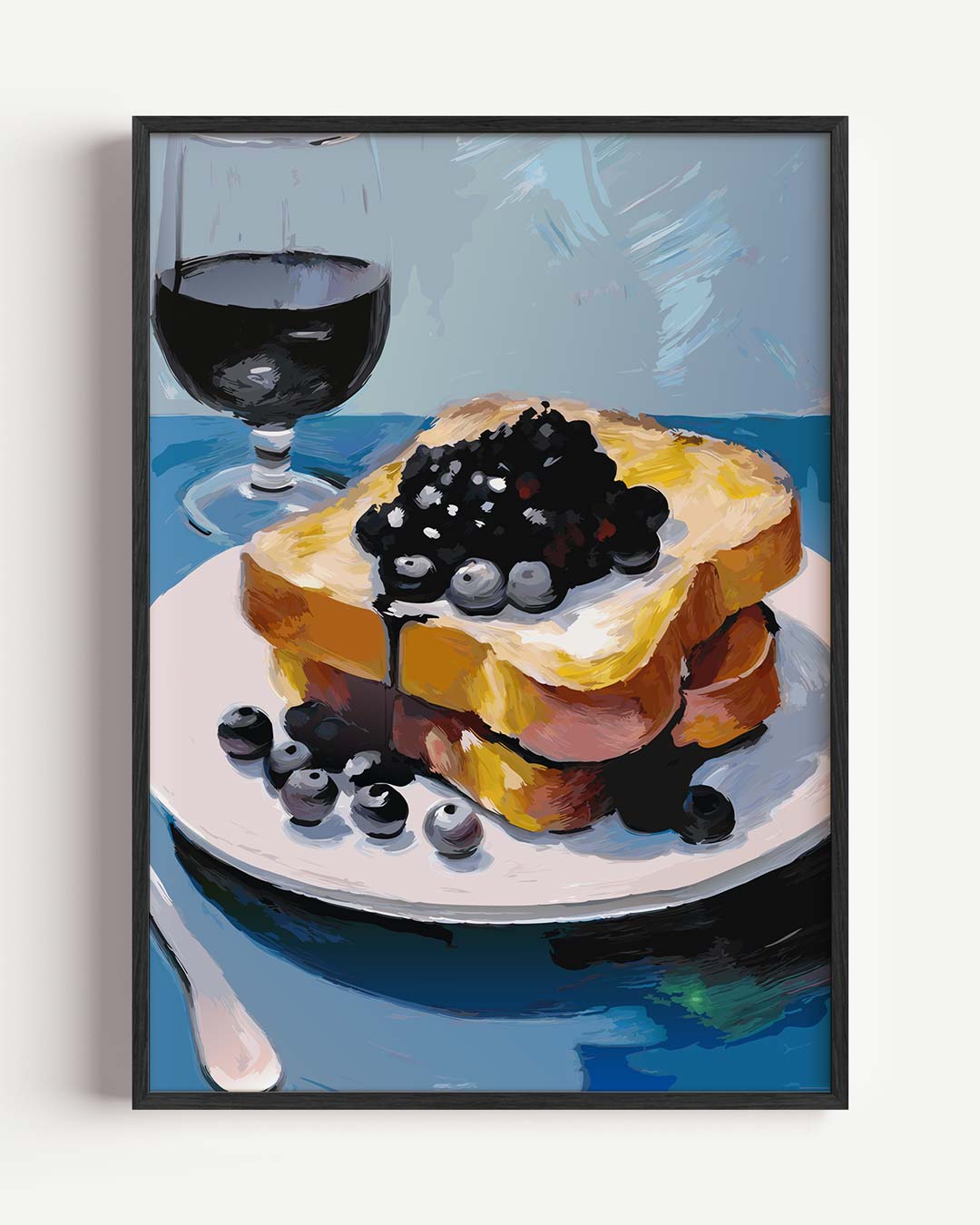 Luxe Franse Toast Koffiehuis Poster-WallArtistic