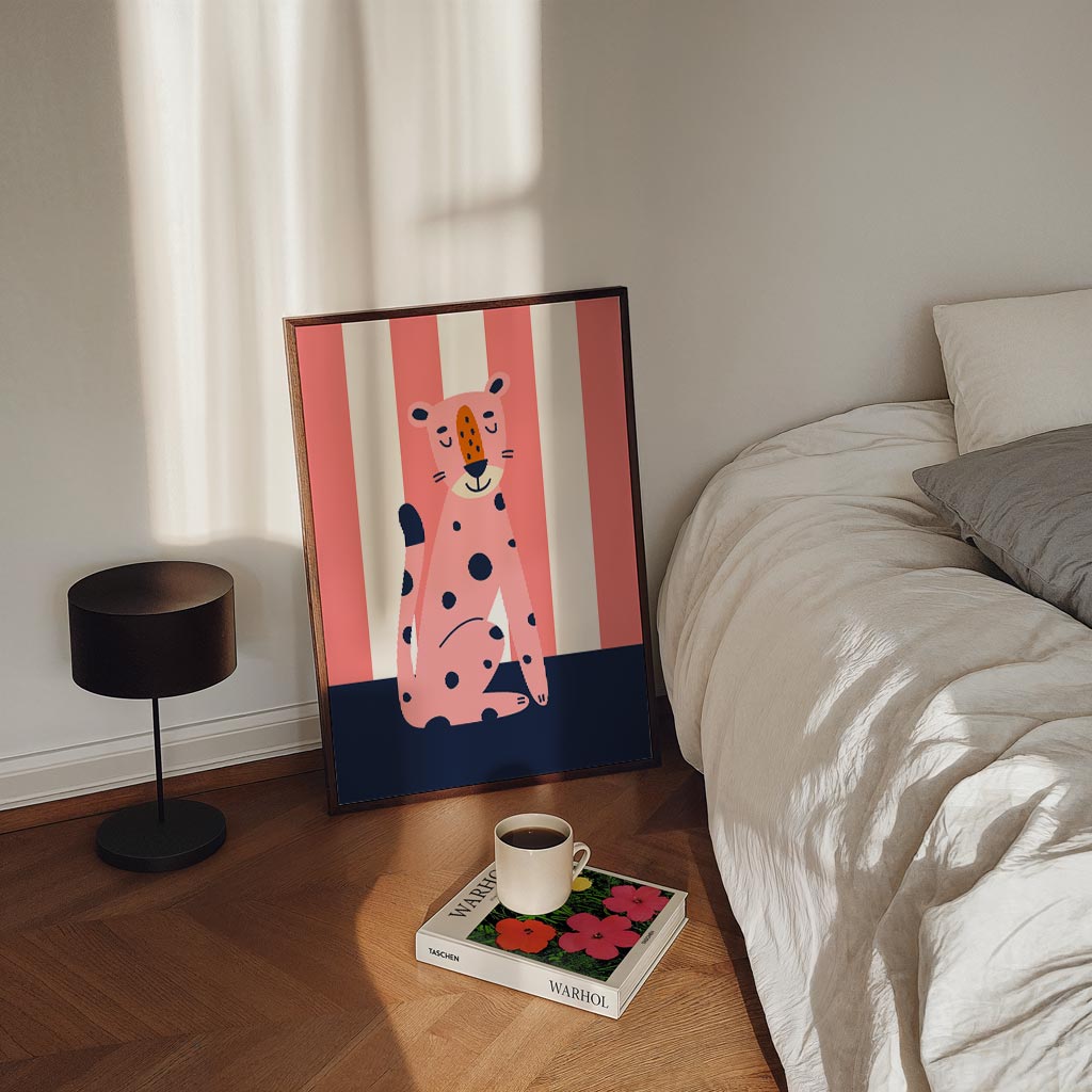 Schattige Luipaard Poster