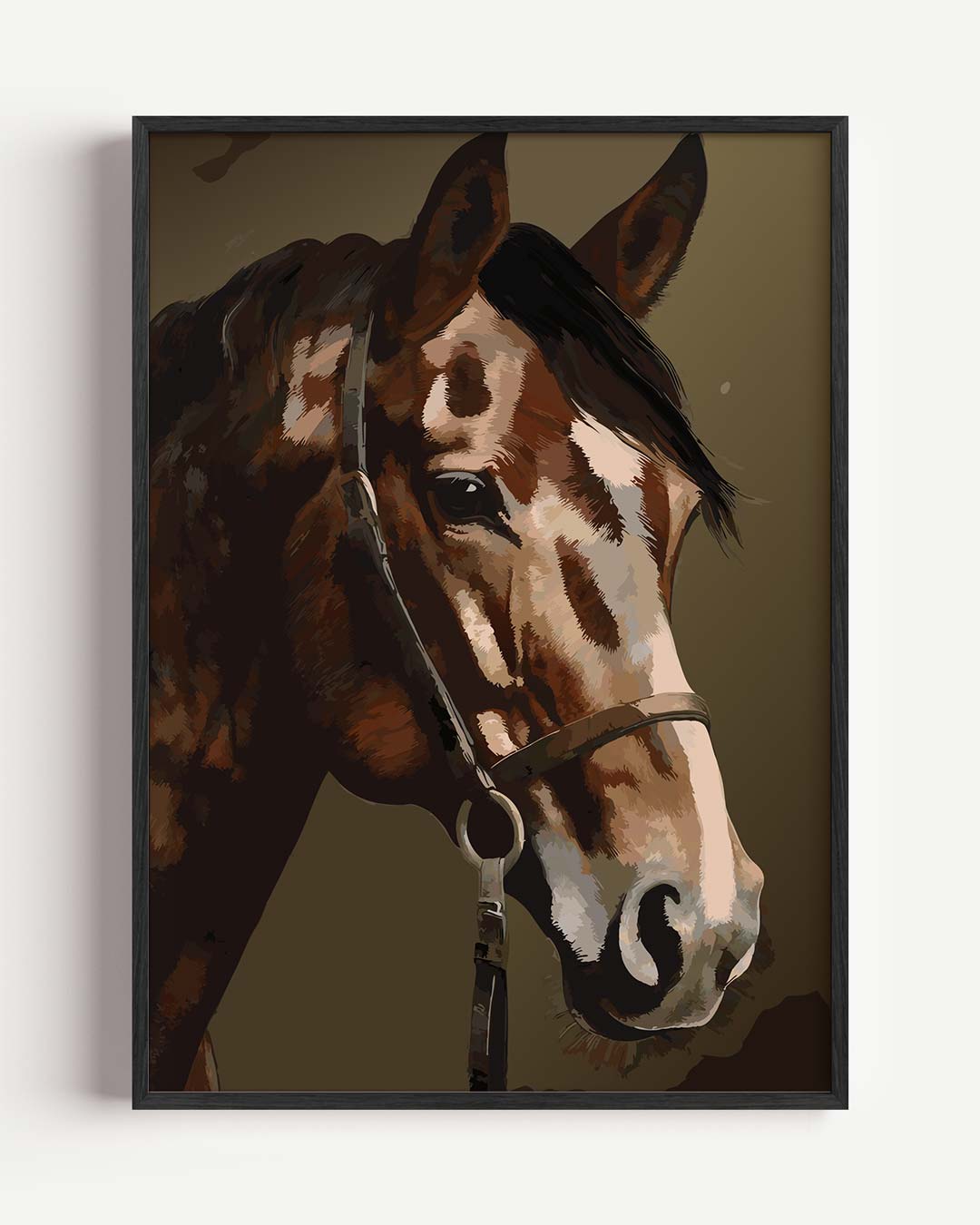 Elegante Paardenposter