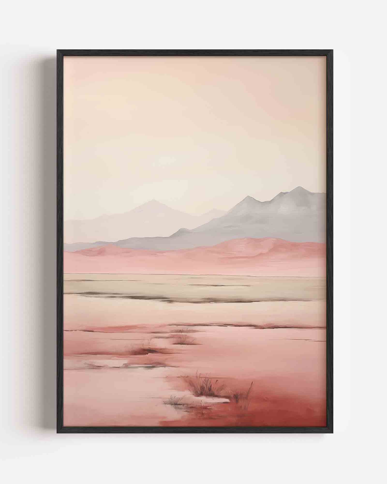 Landschap met bergen Poster