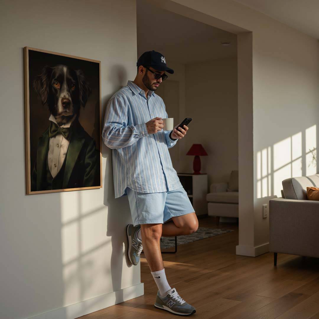 Stijlvolle Hondenportret Poster-WallArtistic