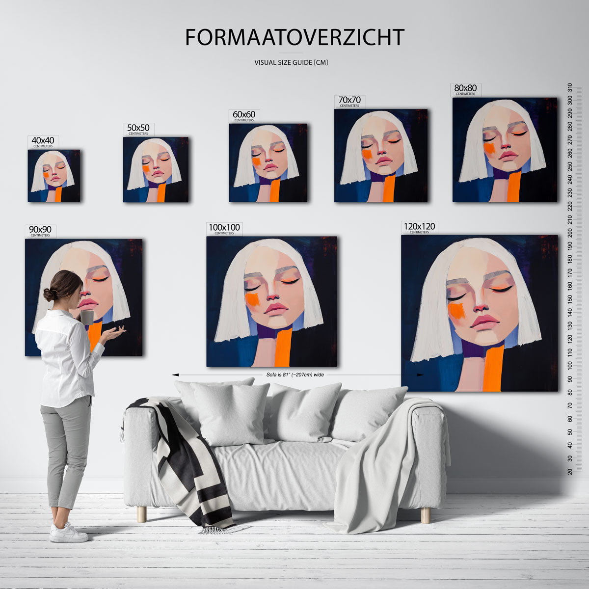 Vrouwelijk gezicht Poster