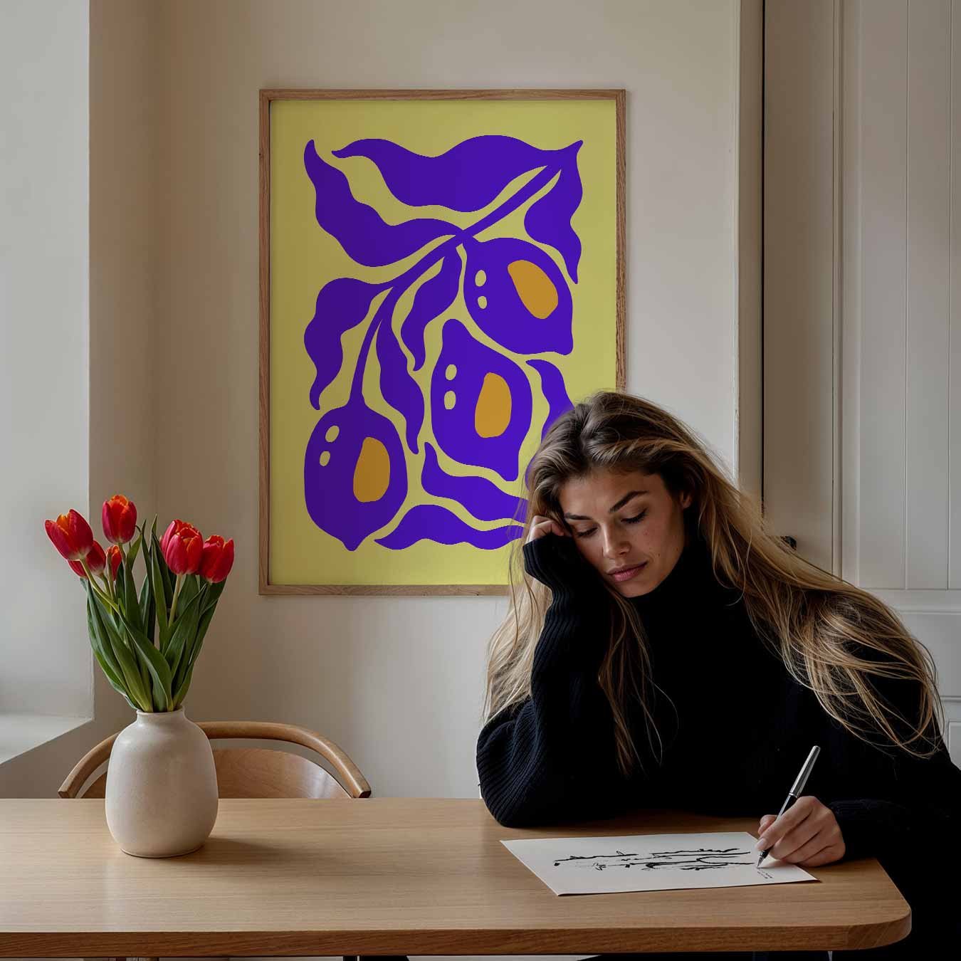 Vrolijke Crealemon Poster-WallArtistic
